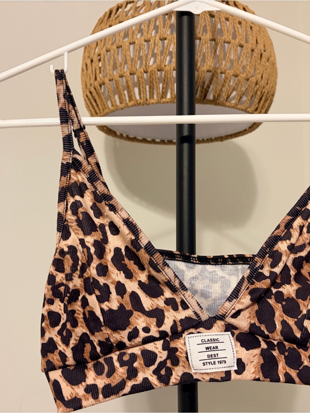 SHEIN Tan and Black Leopard Print One-Piece